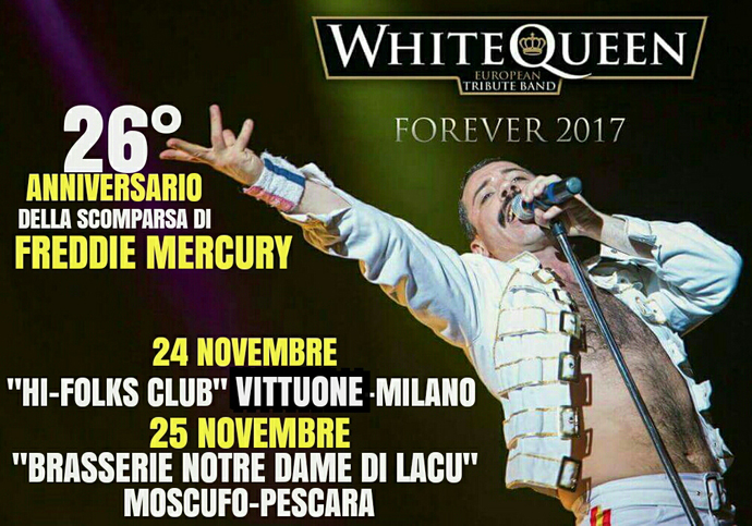 26° Anniversario della scomparsa di Freddie Mercury