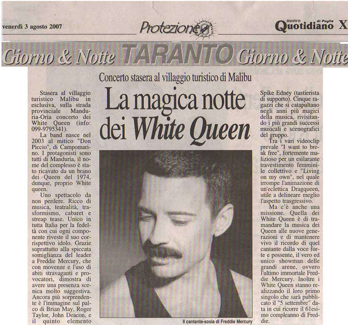 03 Agosto 2007, Quotidiano Taranto